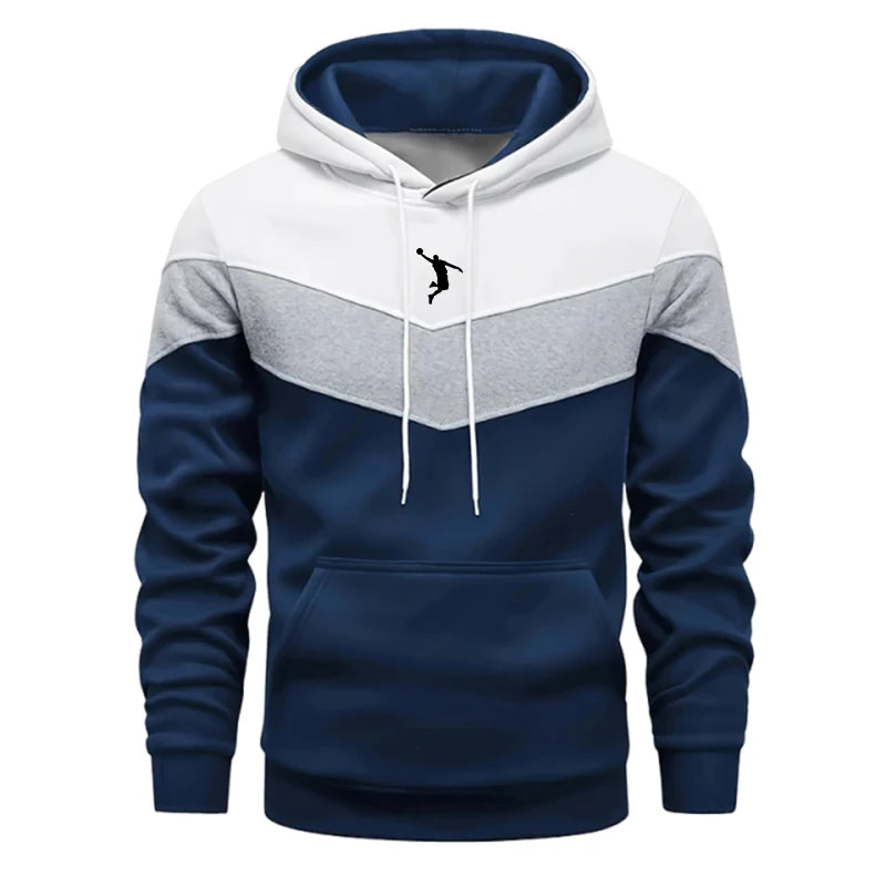 New Trend Male Autumn Winter Hooded Sweatshirt High Quality Daily Casual Sports Long Sleeved Pullover Men's Urban Fahsion Hoodie