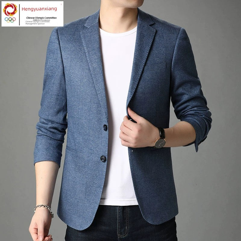 Hengyuanxiang Spring and Autumn Korean Slim Leisure at Work Suit
