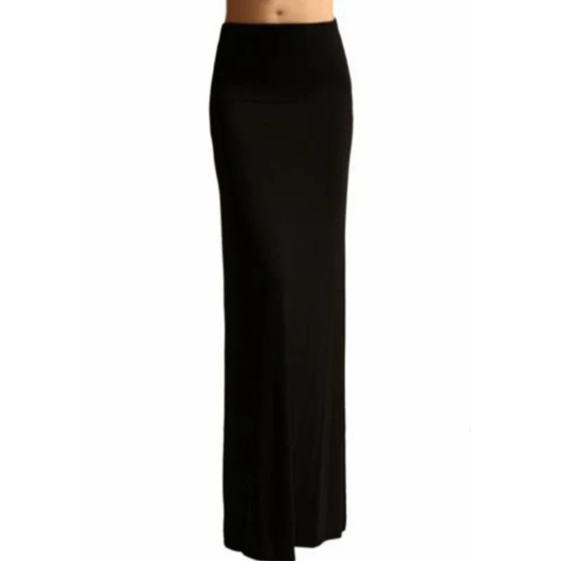 Women Mermaid Skirts Summer Fashion New High Waist Slim Solid Color Long Clothing Thin Skirt